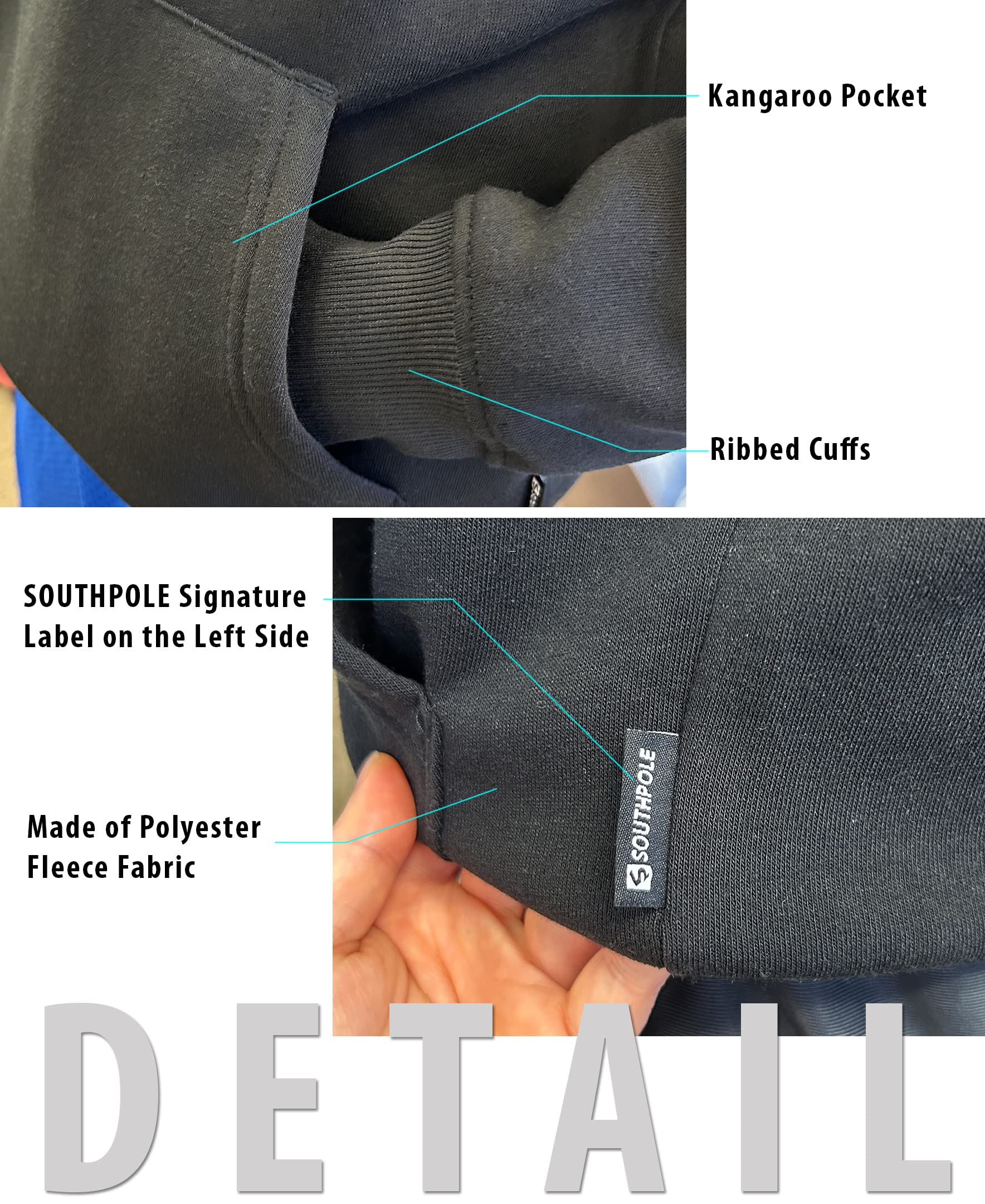 Southpole boys Basic Fleece Pullover Hoodie - Image 4