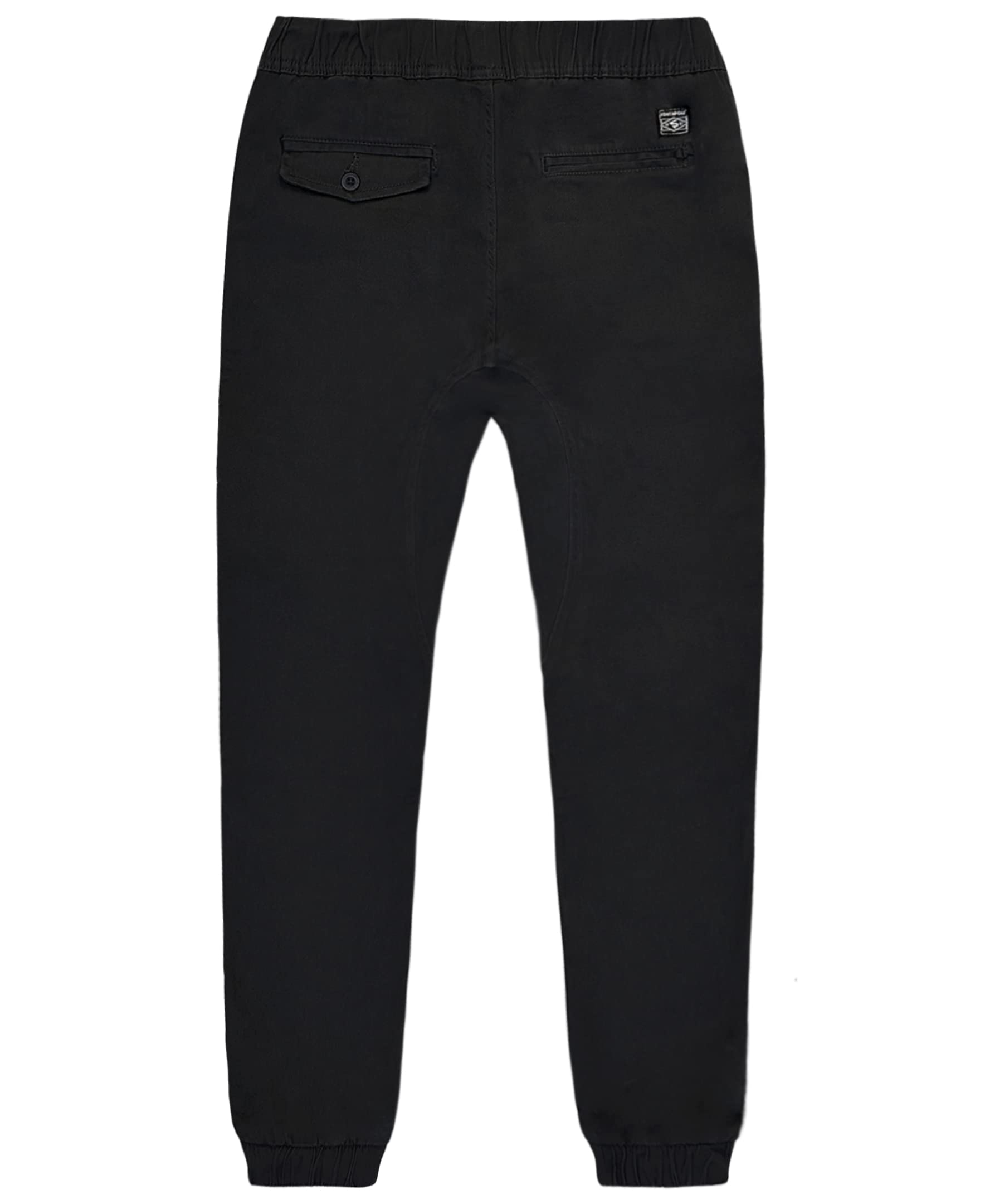 Southpole Boys Twill Jogger Pants in Basic Stretch Twill Fabric - Image 3
