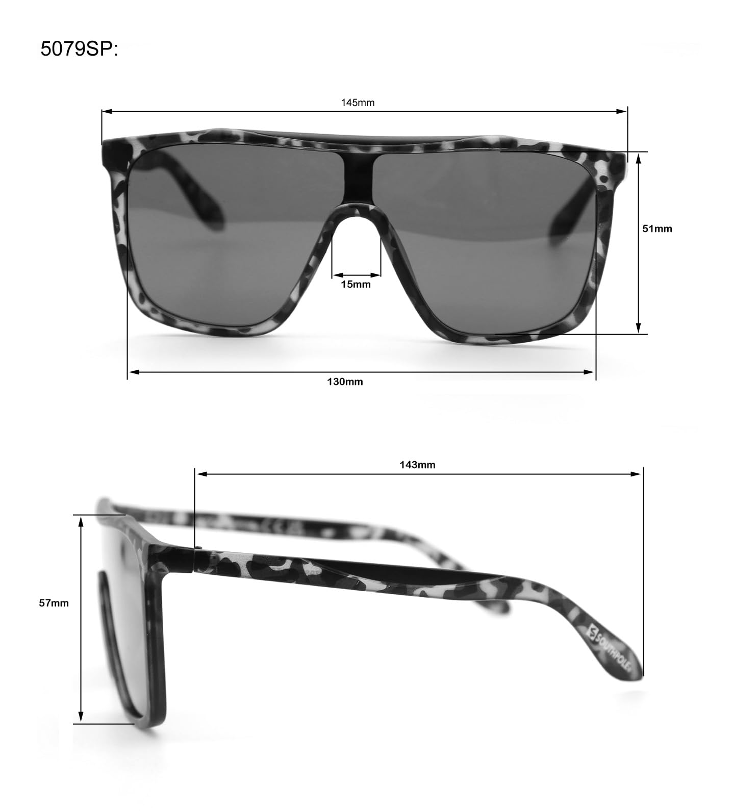 Southpole Men's Flat Top Rectangle Shield - Image 4
