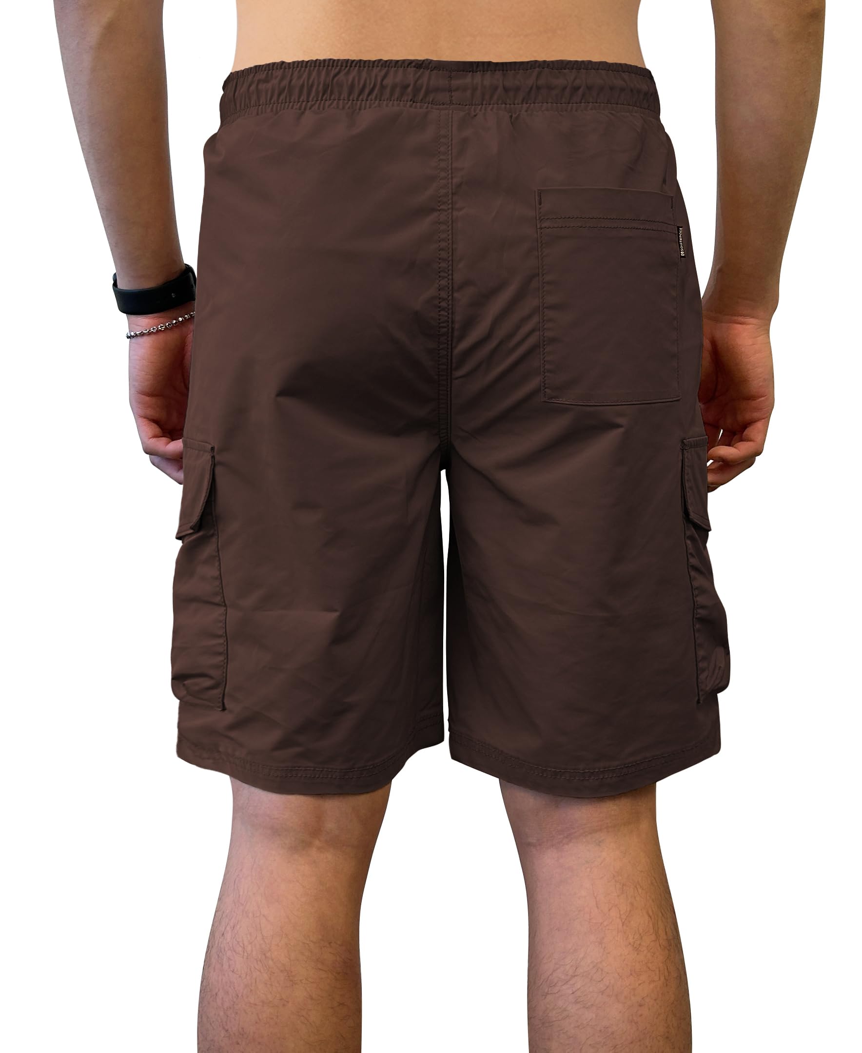 Southpole Men's Tech Woven Nylon Cargo Shorts, Quick Dry, Lightweight, Adjustable Waist - Image 4