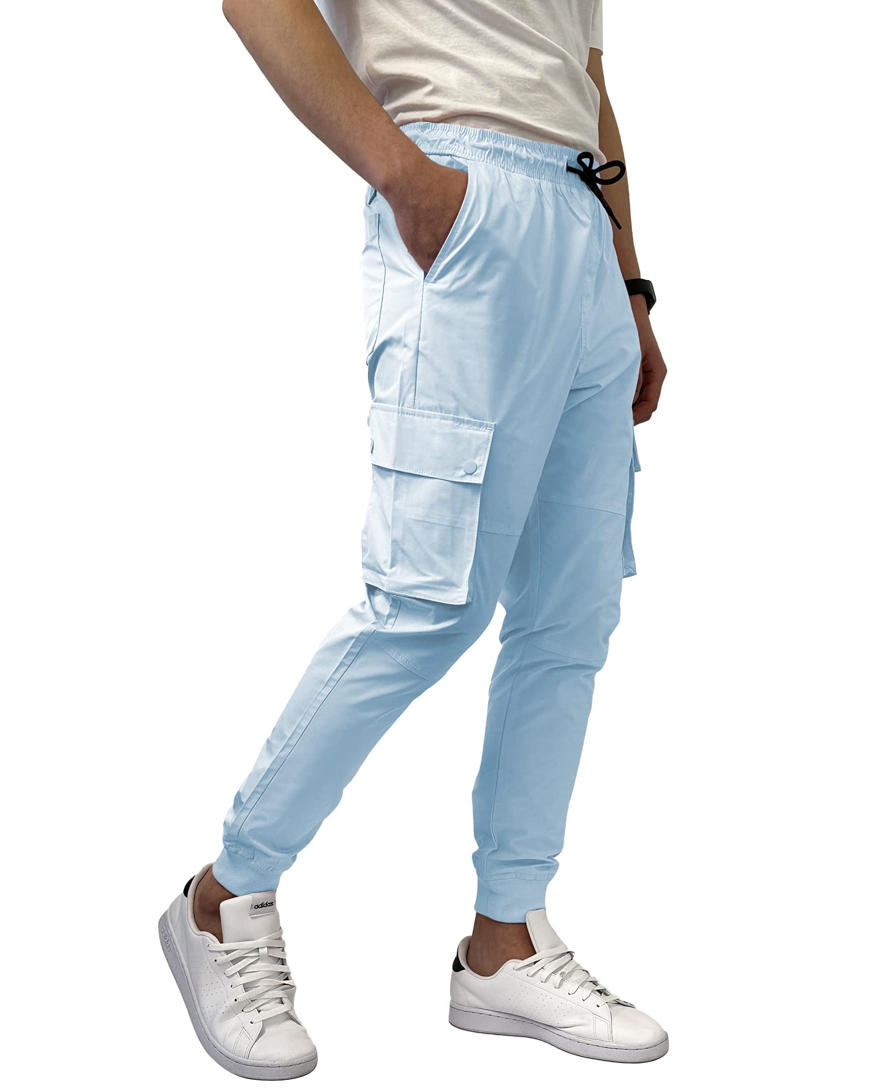 Southpole Mens Lightweight Quick Dry Cargo Nylon Jogger Pants - Image 3