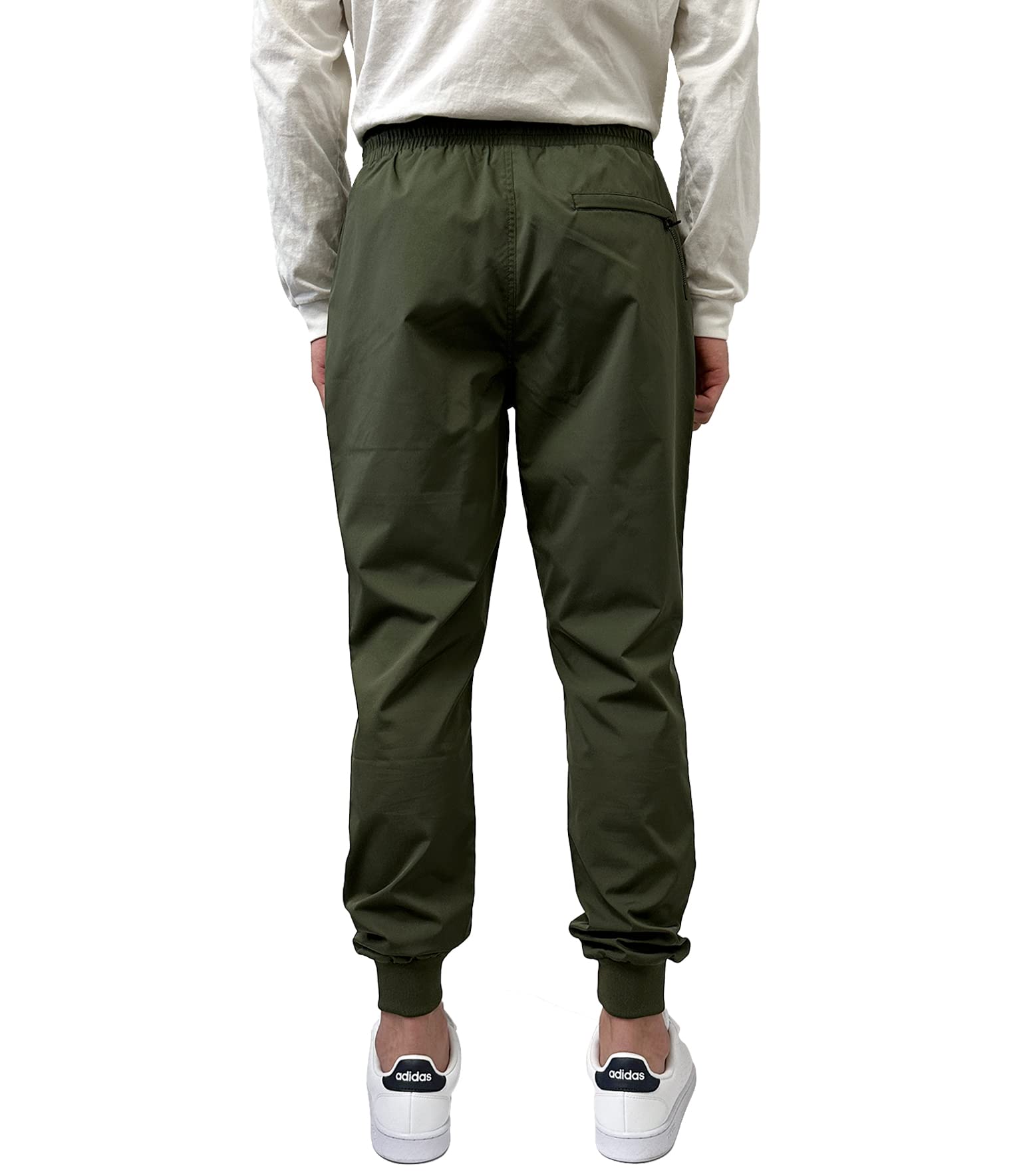 Southpole Mens Men's Quick-Dry Water Resistant Nylon Track Jogger Pants W/Zipped Pockets - Image 3