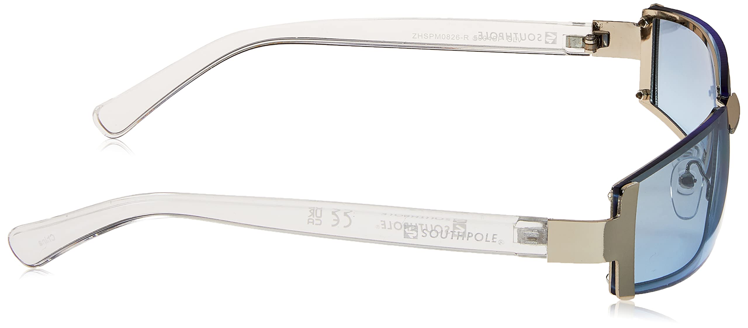 SOUTHPOLE Retro Slim Metal Rectangular Sunglasses for Men - Image 3