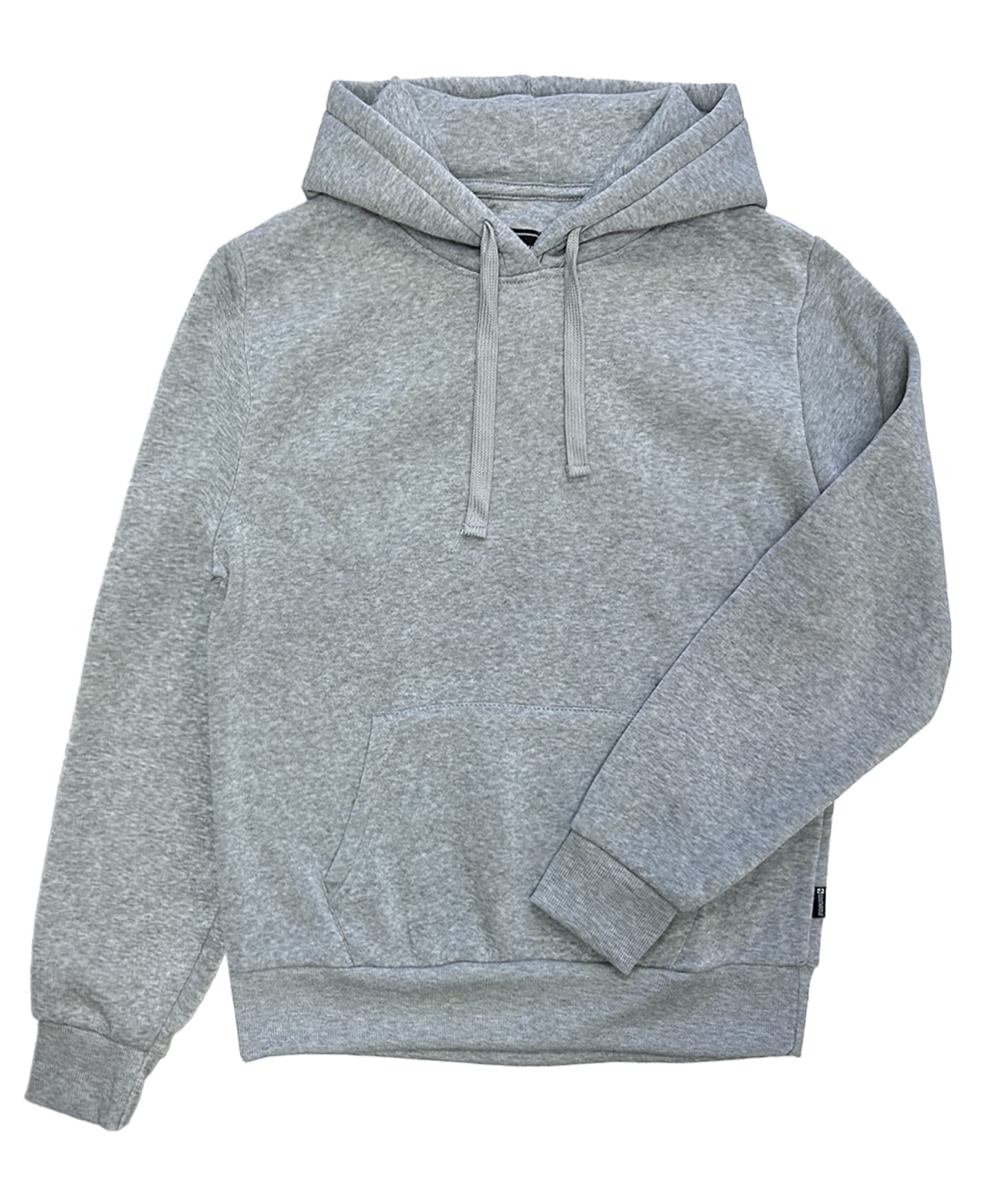 Southpole Women's Basic Fleece Sweatshirts (Full-Zip & Pullover Hoodie) Heather Grey - Image 3