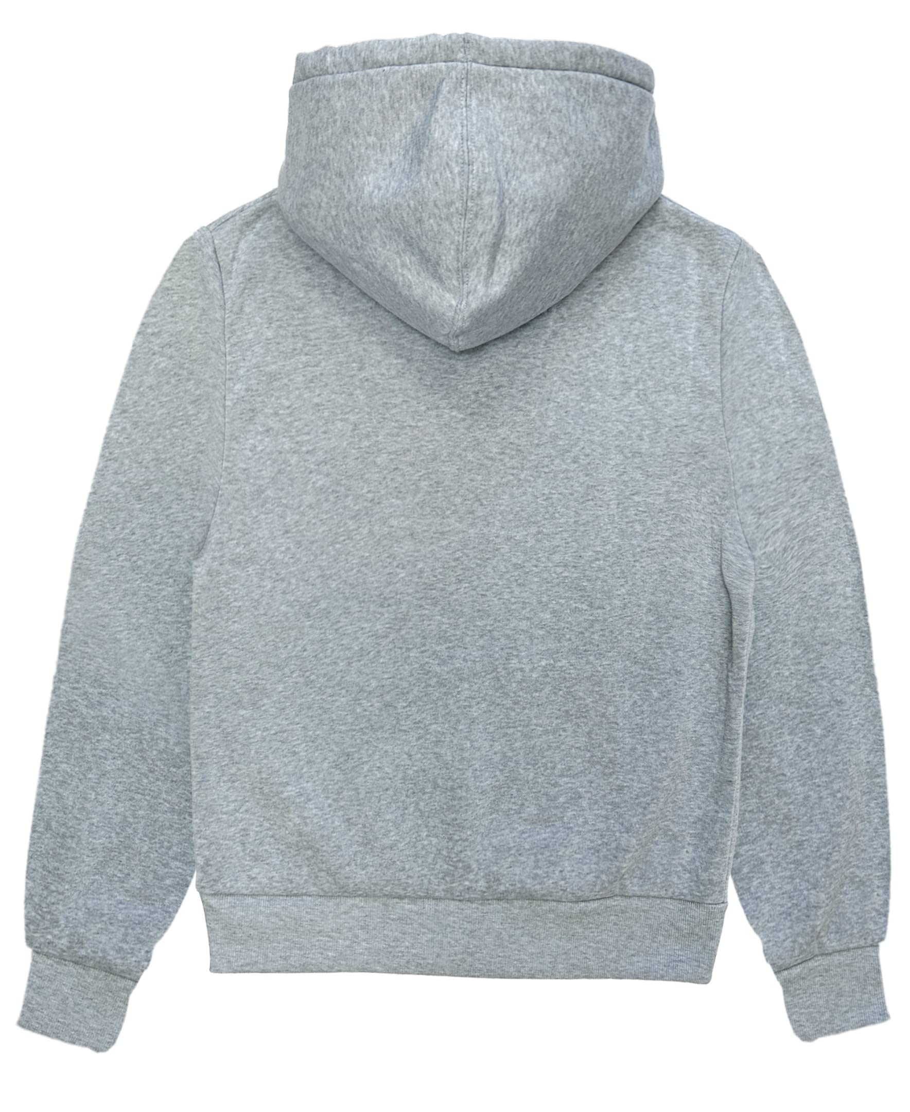 Southpole Women's Basic Fleece Sweatshirts (Full-Zip & Pullover Hoodie) Heather Grey - Image 4