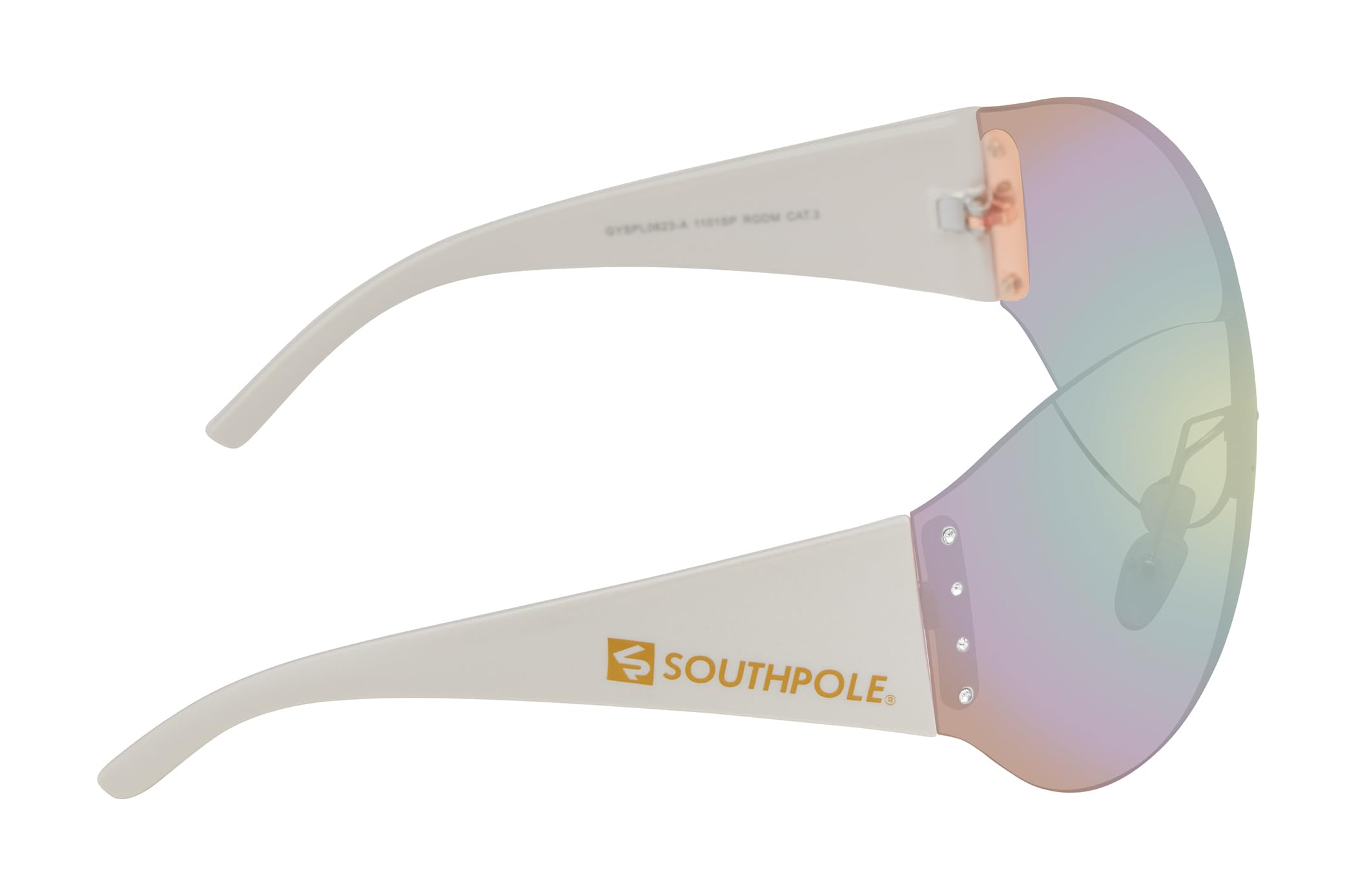 Southpole Women's Southpole Ladies Rimless Wide Temple Shield - Image 3