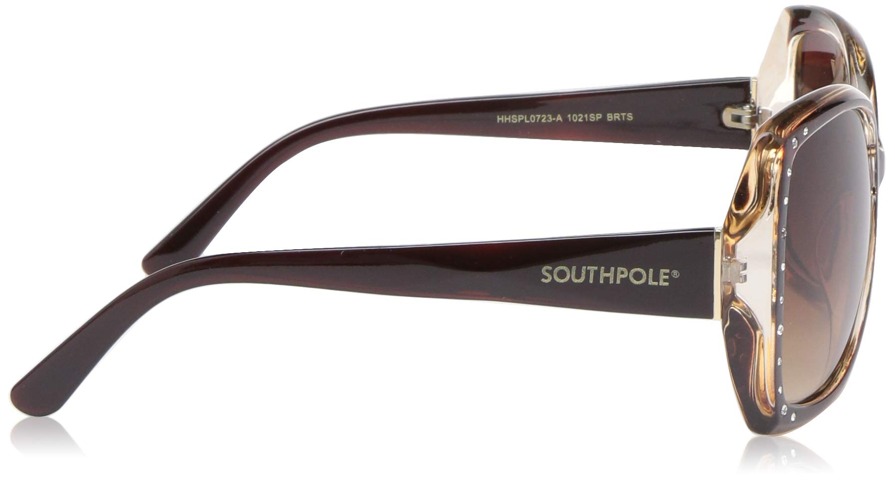 Southpole womens 1021sp Oversized Rhinestone Uv400 Protective Butterfly Sunglasses - Cool Gifts for Her, 60mm Butterfly Sunglasses - Image 3