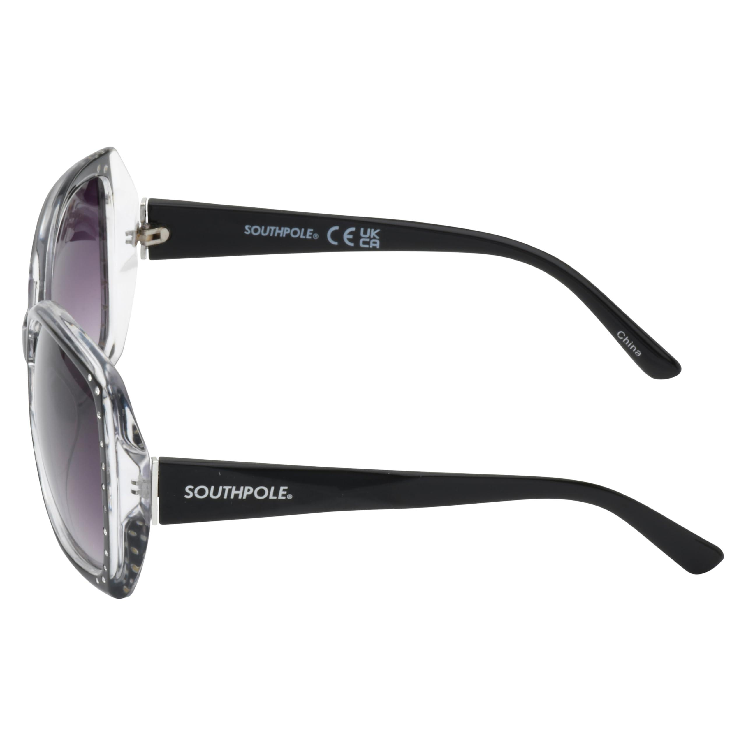 Southpole womens 1021sp Oversized Rhinestone Uv400 Protective Butterfly Sunglasses - Cool Gifts for Her, 60mm Butterfly Sunglasses - Image 3