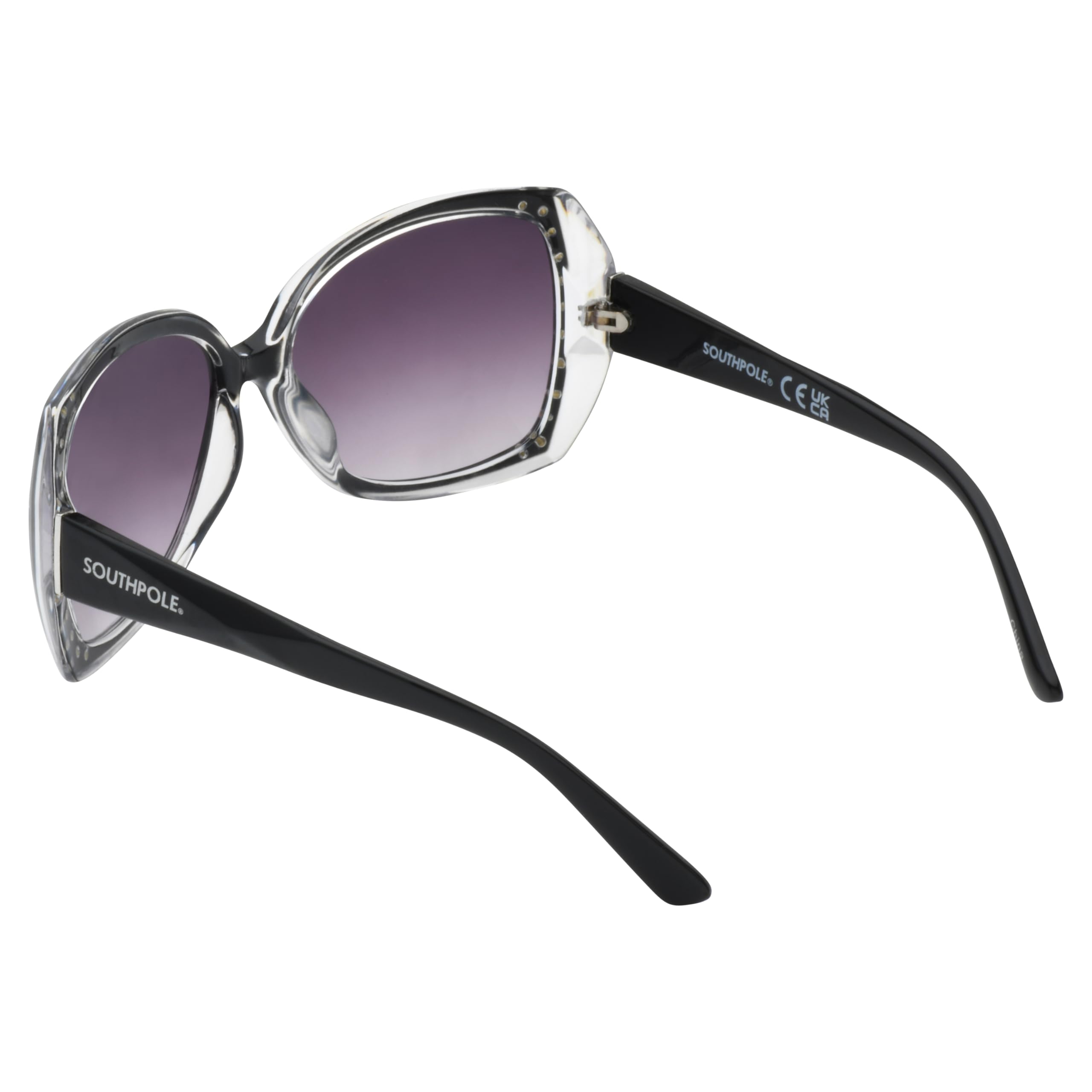 Southpole womens 1021sp Oversized Rhinestone Uv400 Protective Butterfly Sunglasses - Cool Gifts for Her, 60mm Butterfly Sunglasses - Image 4