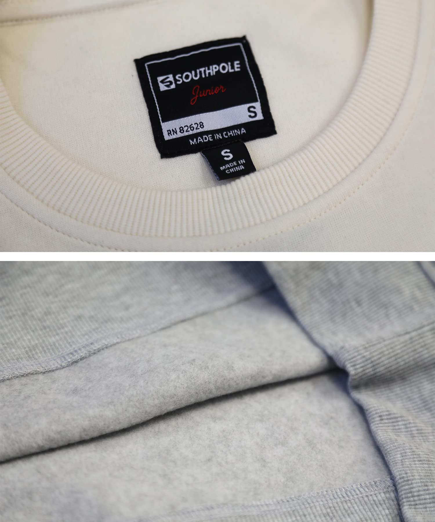 Southpole womens Basic Fleece CrewneckSweatshirt - Image 3