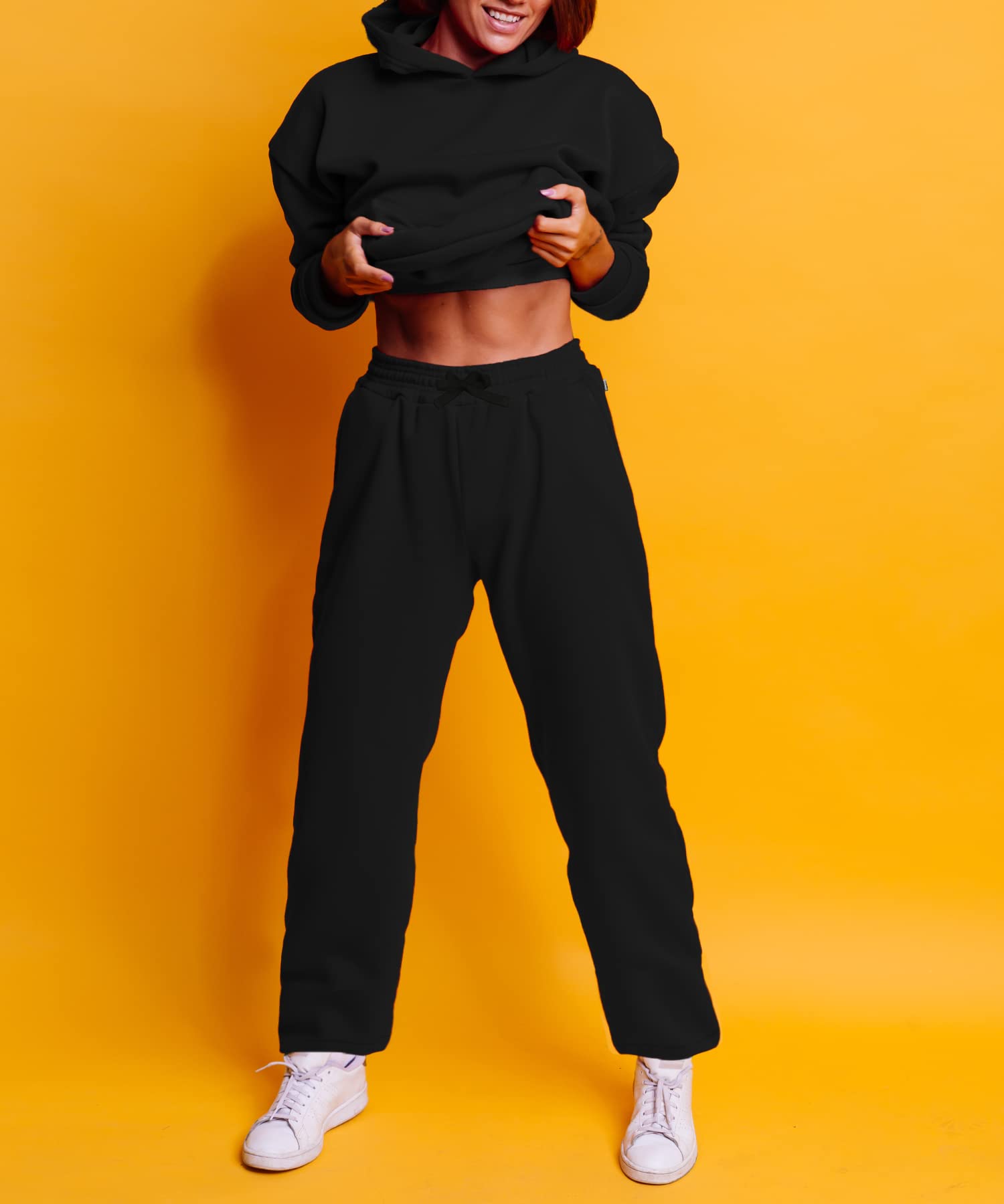 Southpole Womens Basic Fleece Open Bottom SweatpantsSweatpants - Image 4