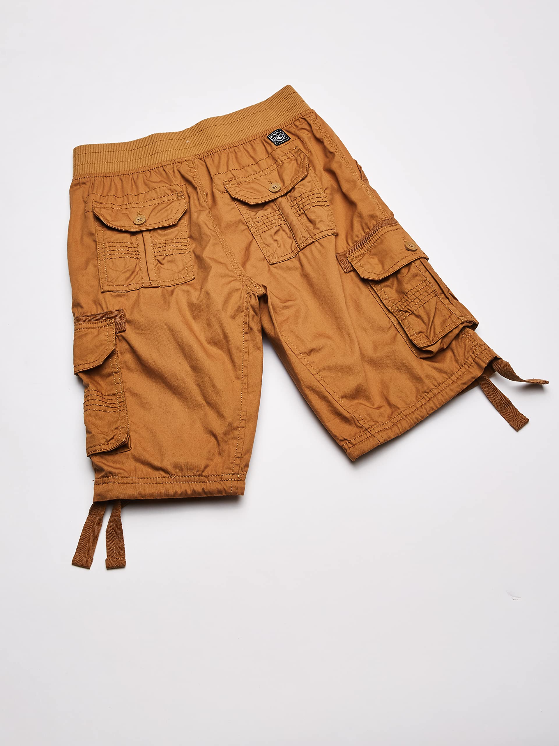 Twill Cargo Jogger Shorts in Solid and Camo Colors - Image 5